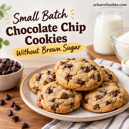 Small Batch Chocolate Chip Cookies Without Brown Sugar